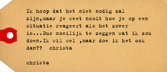 Label van christa niessen