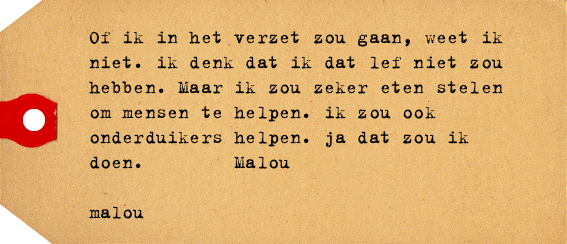 Label van malou van putten