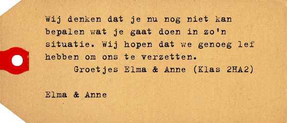 Label van Elma & Anne Sluiter & Westerweel