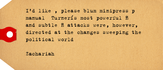 Label van Zachariah RXhQqzUlIJYtIW