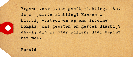 Label van Ronald Dingerdis